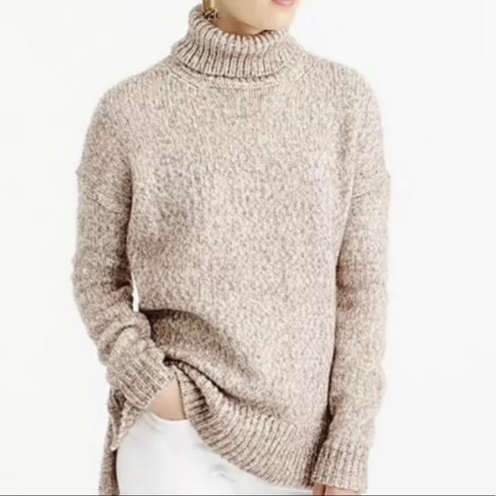 J. Crew Chunky Wool Turtleneck Sweater